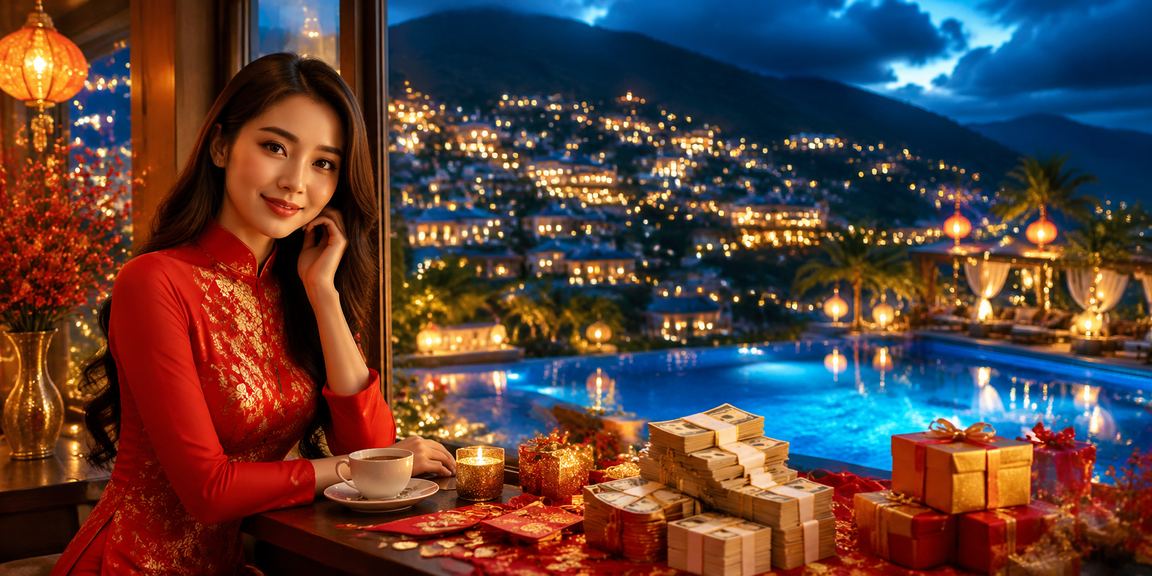 Người phụ nữ Sapa mặc áo dài kiểm tra cashback bonus và bảo mật tài khoản trên điện thoại